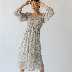 NWT Piper & Scoot Linder Floral Midi Dress